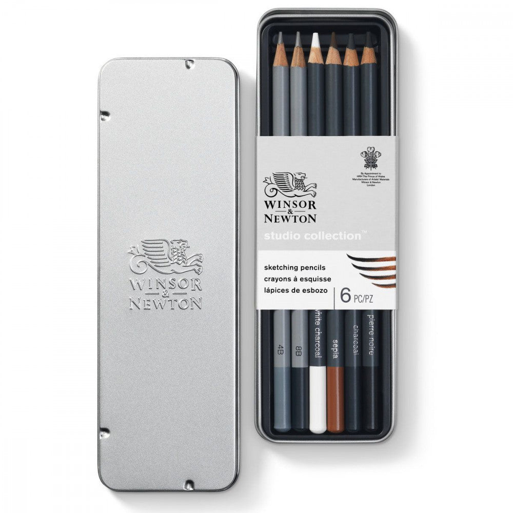 Estojo Sketching Winsor & Newton Com 6 Peças